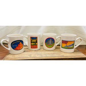 The Grand American Hotel Collection Complete Set of 4 Coffee Mugs